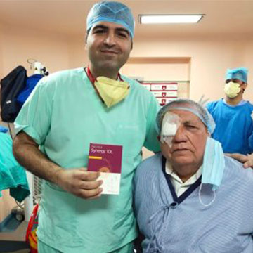  He is the 3rd Surgeon in delhi provide his patient with revolutionary vision at all distances with synergy IOL