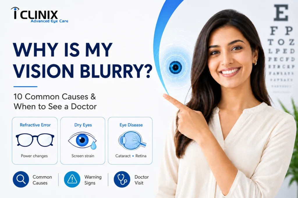 Blurry vision warning signs: 10 common causes and exactly when to see a doctor