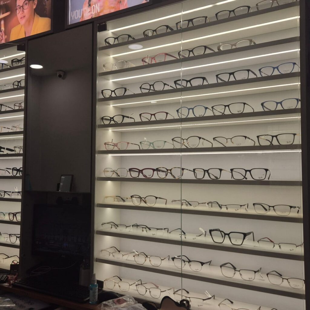 Spectacle frames at the IClinix optical counter